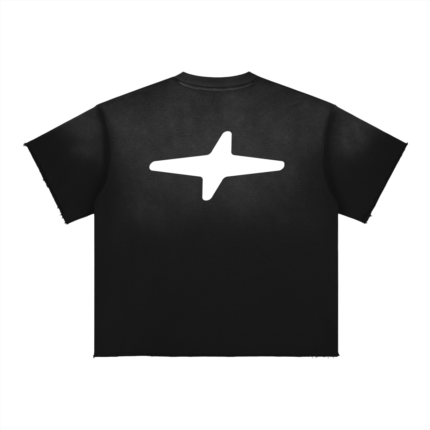 Sun Fade Raw Edge T-Shirt