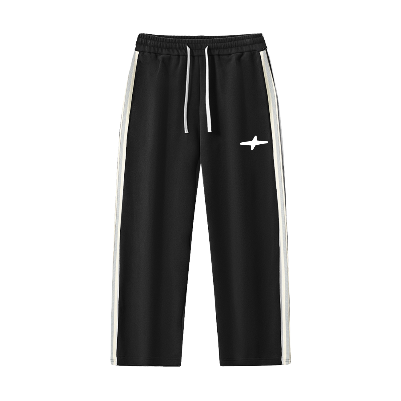 Men's Contrast Side-Stripe Straight-Leg  Pants