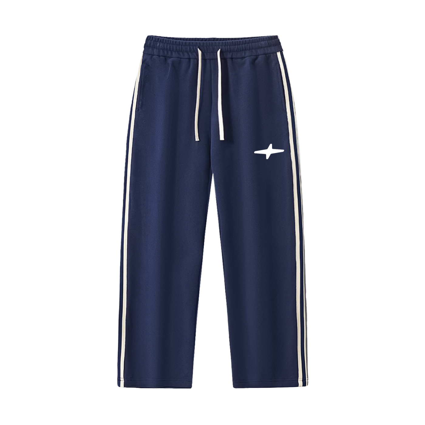 Men's Contrast Side-Stripe Straight-Leg  Pants