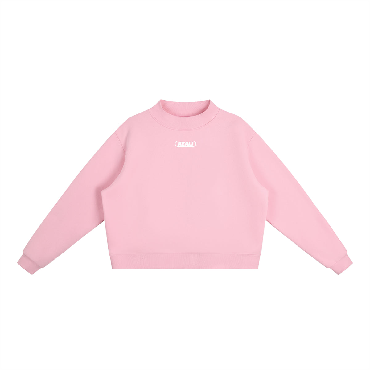REALi Mock Neck Crop