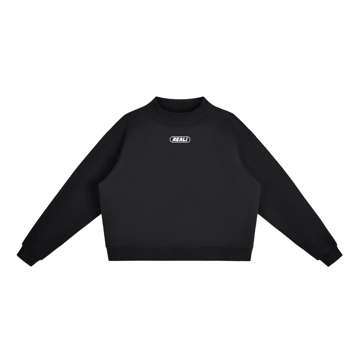 REALi Mock Neck Crop